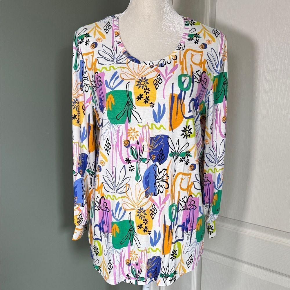 Colorful Floral Print Women's Top